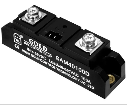Genuine Jiangsu Gute GOLD single-phase industrial-grade DC-controlled AC 100A solid state relay SAM40100D