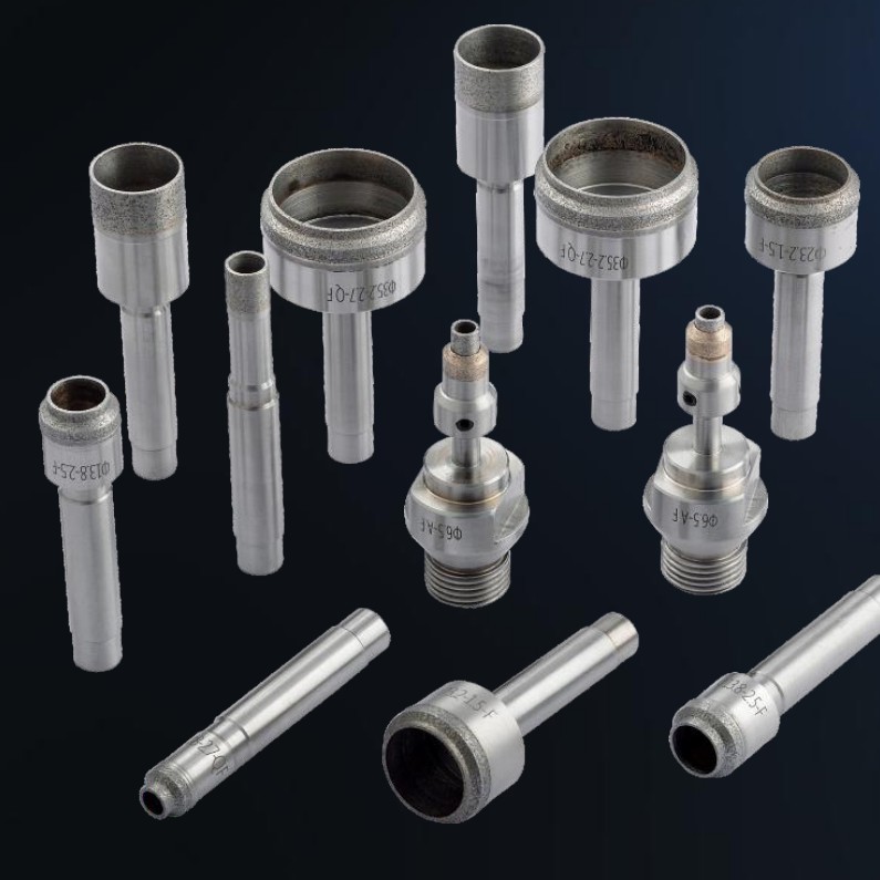 Drills for 3.2 mm and 3.5mm glass on Bystronic & Bando machine diamond glass core drill bit for glass drilling holes